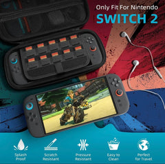 Estuche Rígido Premium para Nintendo Switch 2 | Funda de Viaje con Espacio para Accesorios by GamerSpot