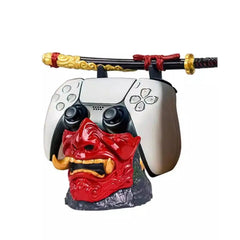 Ghost of Tsushima Samurai Mask Gaming Controller Stand & Katana Display by GamerSpot
