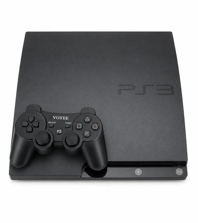 PlayStation 3 Slim 320GB console with VOYEE wireless controller for enhanced gaming performance