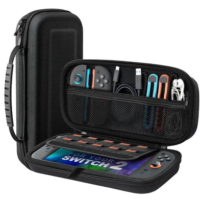 Estuche Rígido Premium para Nintendo Switch 2 | Funda de Viaje con Espacio para Accesorios by GamerSpot