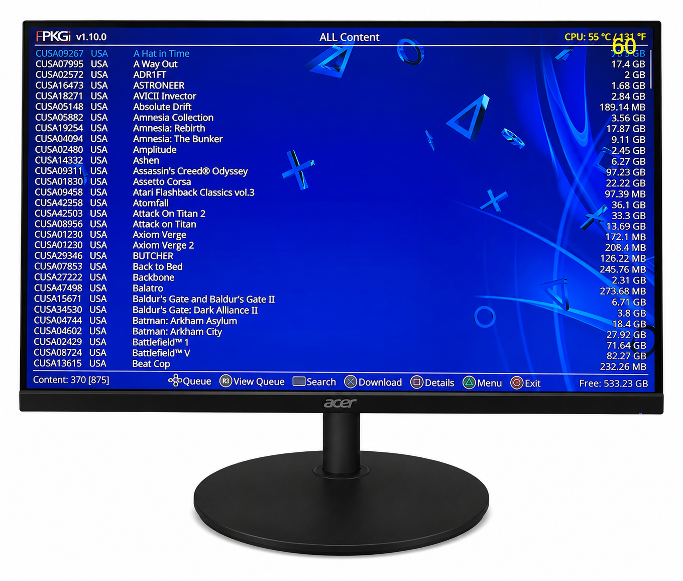Jailbroken PS4 500GB Console with Open Store - Enhanced Gaming
